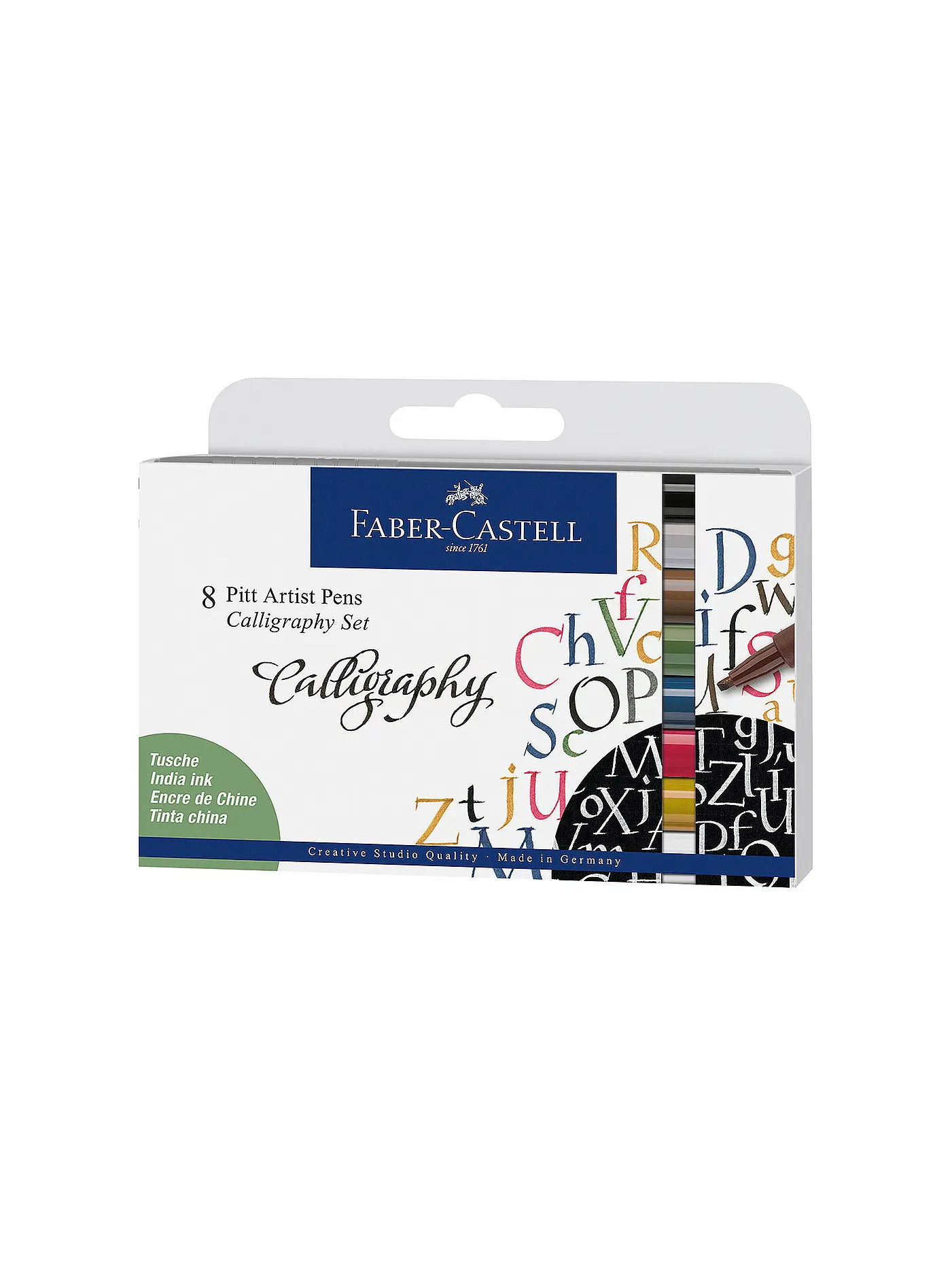 FABER-CASTELL | Pitt Artist Pen Calligraphy Tuschestift, 8er Etui | 